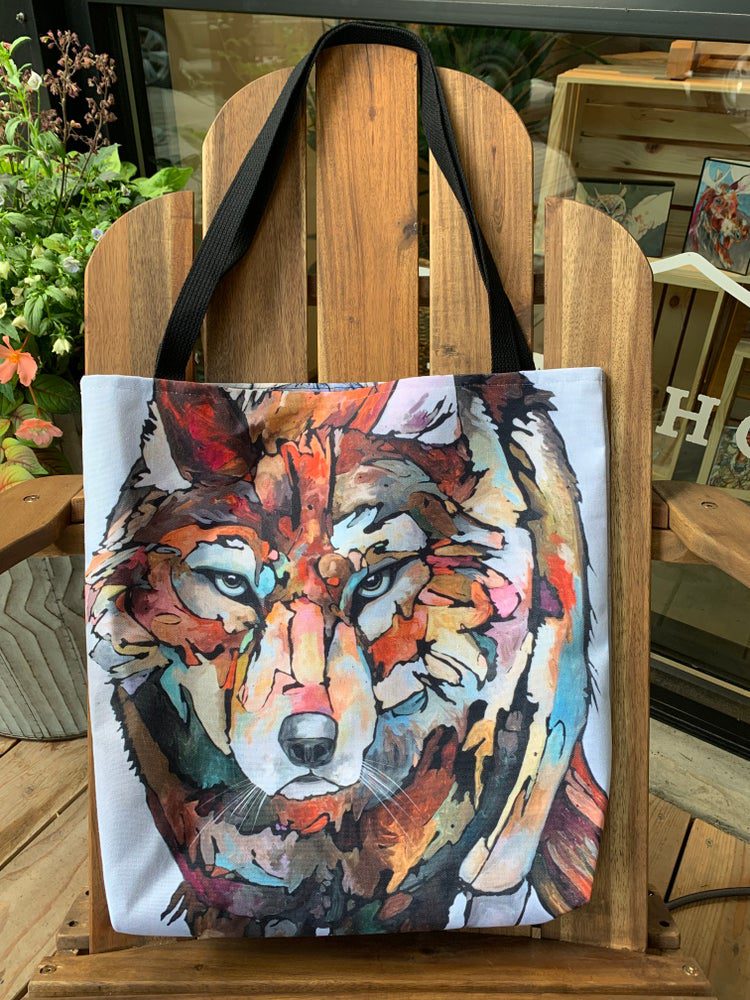 LARGE TOTE BAG - WOLF/FOX - Ringholz Studios