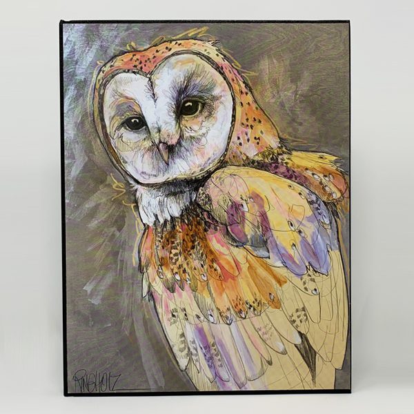 Barn owl large journal - He Reigns.
