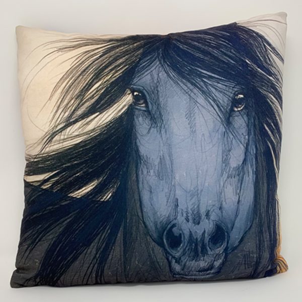 A LARGE JOURNAL - HE REIGNS with an image of a horse with long hair.