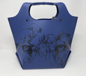 An EQPD 13" LastBag with a drawing of a lion on it.