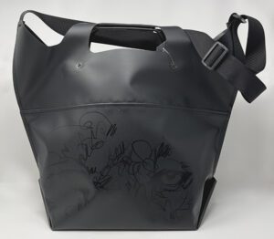 A EQPD 17" LastBag - Two Colors with a drawing on it.
