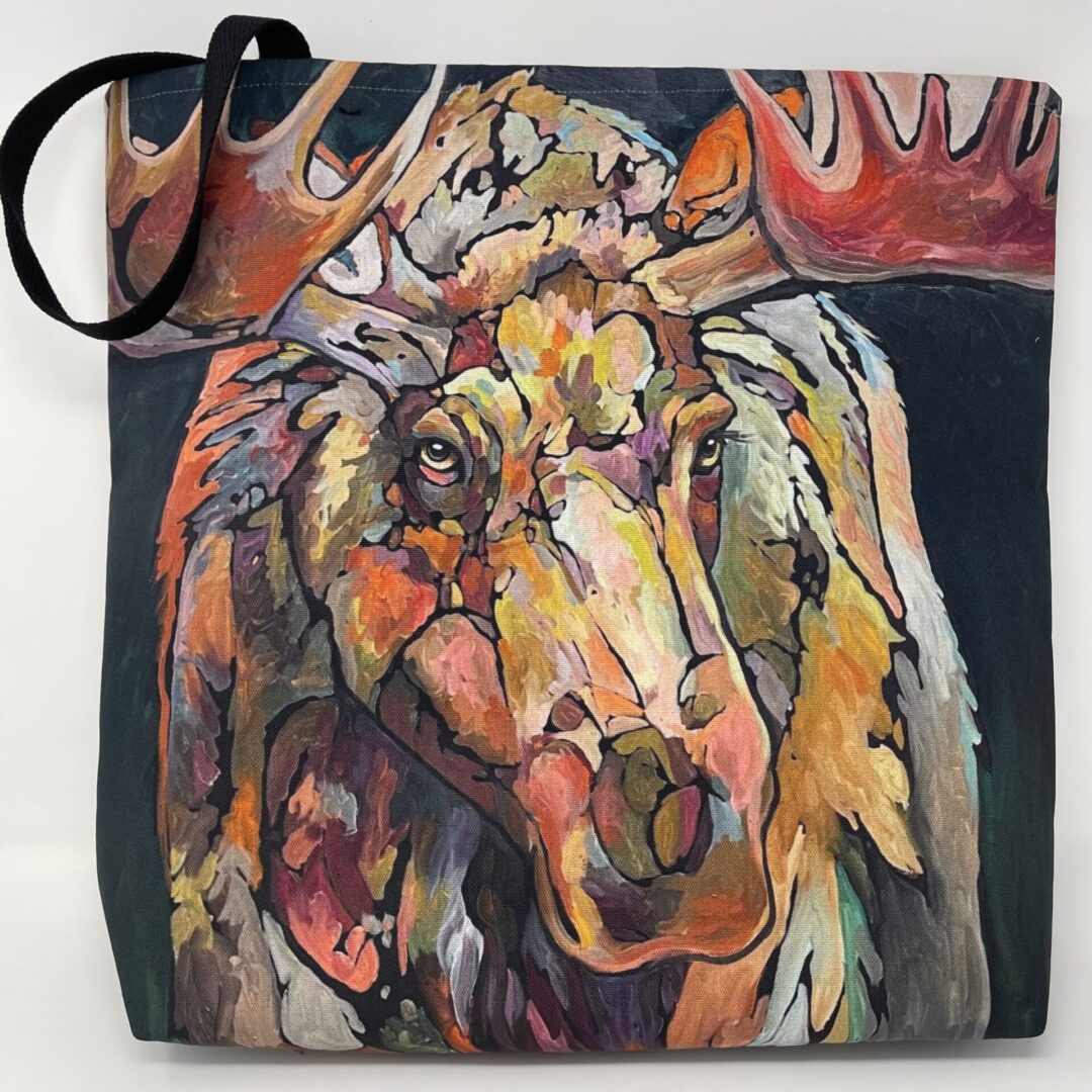Wolf/Moose Double-Sided Tote