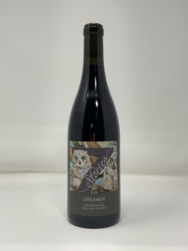 Stories Dreamer 2021 Grenache wine bottle.