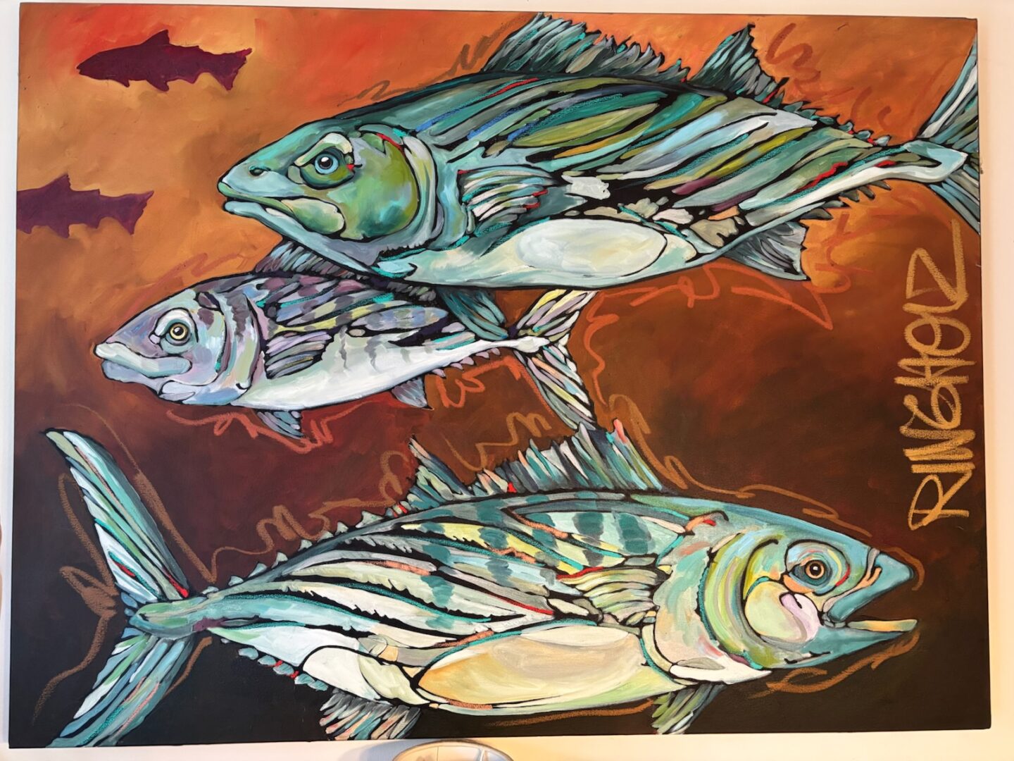 Vintage piece of skipjack Tuna's
